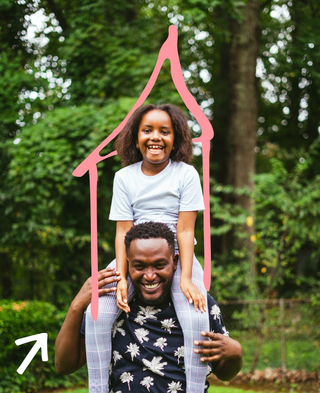 Man with child on his back